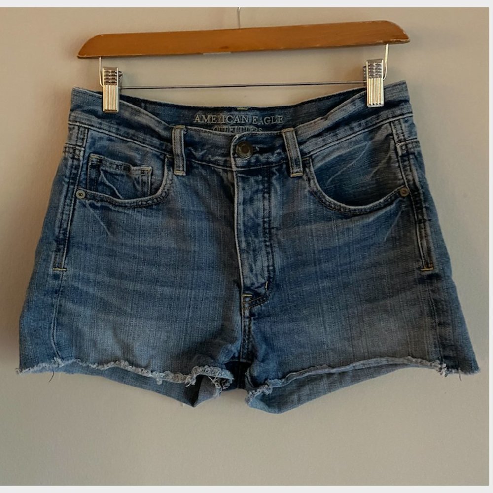 American Eagle Button Fly Denim Shorts